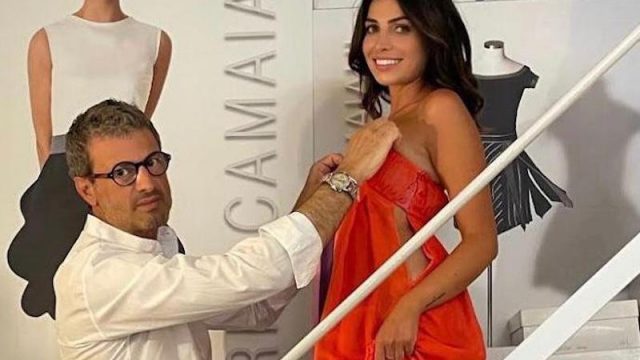 L’attrice Giorgia Fiori alla 78esima Mostra del Cinema di Venezia indossa diversi outfit dello stilista Vittorio Camaiani