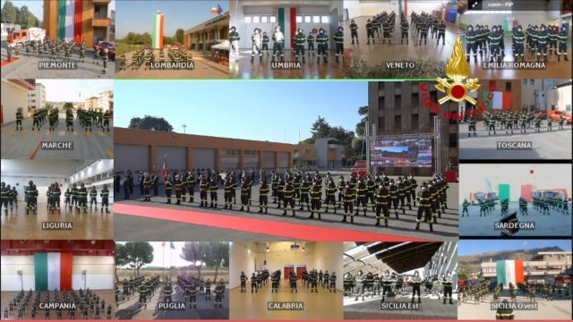 Cerimonia di Giuramento degli allievi del 90° Corso presso il Polo Didattico dei Vigili del Fuoco di Treviso