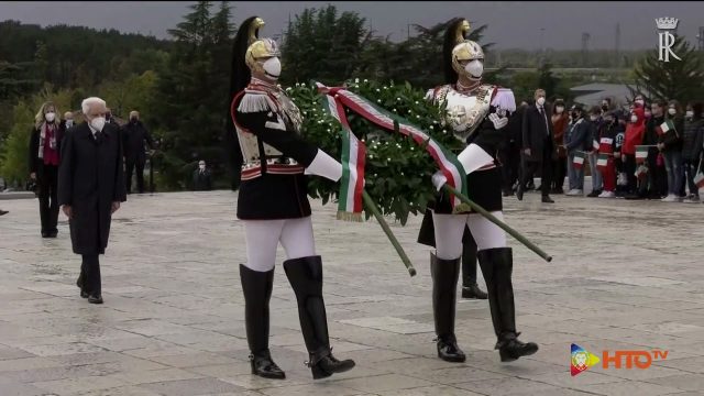 Centenario del Milite Ignoto – Il Presidente Mattarella depone una corona d’alloro al cimitero degli Eroi di Aquileia ed al Sacrario Militare di Redipuglia