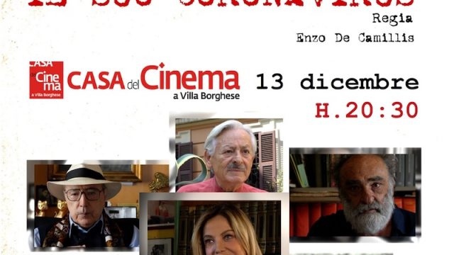 “Il cinema racconta il suo coronavirus” di Enzo De Camillis – Il 13 dicembre presso la Casa del Cinema di Roma