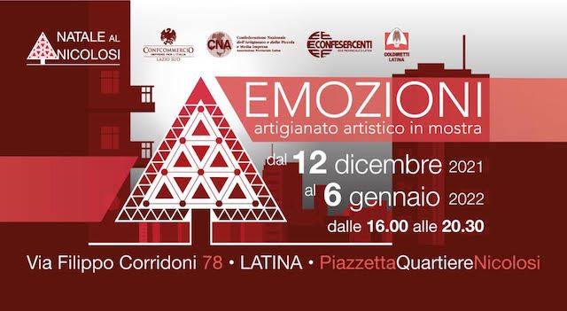 Le creazioni di Lisa Tibaldi a “EMOZIONI Natale al Nicolosi” di Latina – Spazio Espositivo Nicolosi fino al 6 gennaio 2022