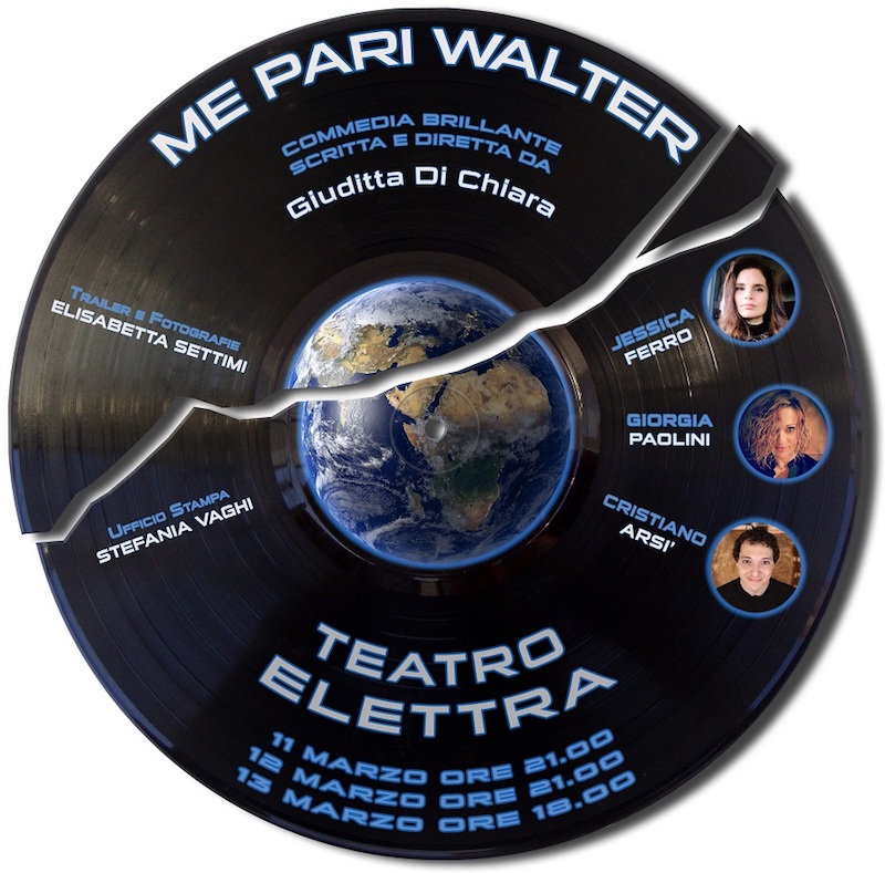 Jessica Ferro presenta “Me pari Walter” al Teatro Elettra di Roma – 11, 12 e 13 Marzo