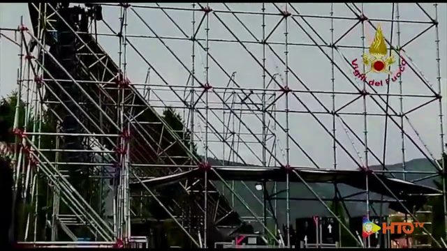 Bassano del Grappa (VI) – Crollo della tettoia del palco per il concerto di Elisa previsto per il 28 Giugno: 2 feriti