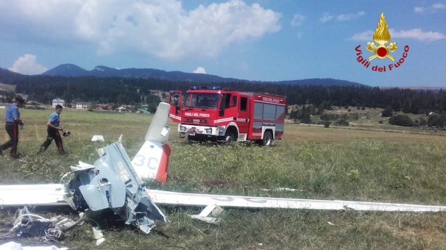 Asiago (VI) – Aliante precipita in fase di decollo dall’aeroporto Romeo Sartori: Deceduto il pilota