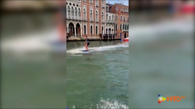 Venezia – Sfregio alla città: Denunciati i 2 giovani che stamattina hanno fatto surf sul Canal Grande