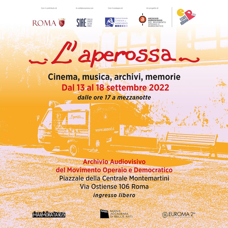 L’APEROSSA: Il programma della rassegna AAMOD sulla cultura d’archivio – Centrale Montemartini, dal 13 al 18 settembre