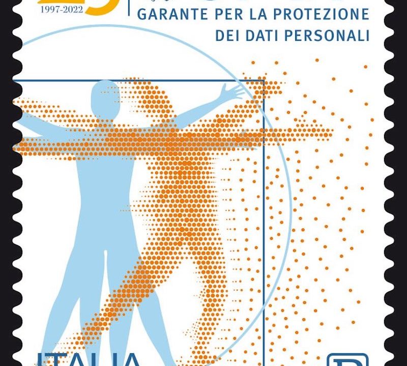 Un francobollo per celebrare i 25 anni del Garante Privacy