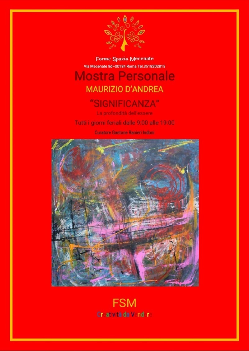 Alla Galleria Forme Spazio Mecenate “Significanza – La profondità dell’essere” l’esposizione di Maurizio D’Andrea (1-30 aprile 2023)
