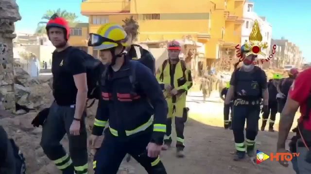 Derna (LY) – Alluvione Libia: Primo giorno di missione per i soccorritori dei VVF