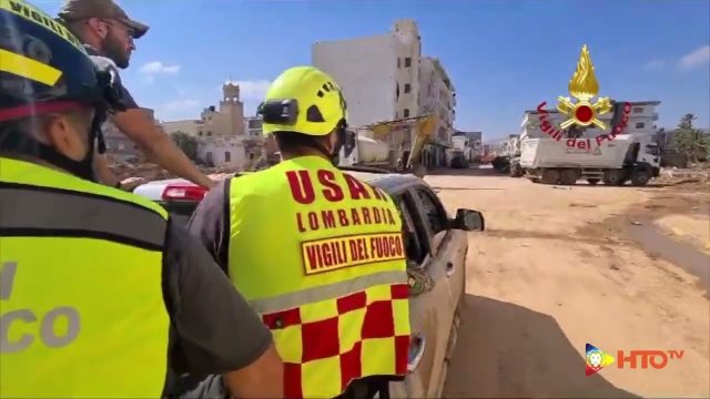 Derna (LY) – Alluvione Libia: Prosegue il lavoro per i soccorritori del contingente dei VVF
