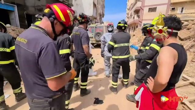 Derna (LY) – Alluvione Libia: Quarto giorno di lavoro per i soccorritori dei VVF