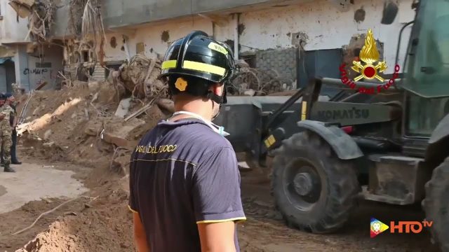 Derna (LY) – Alluvione Libia: Decimo giorno di lavoro per i 49 soccorritori dei Vigili del fuoco