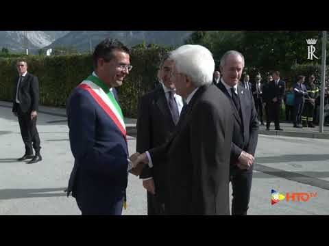 Longarone (BL) – Il Presidente Mattarella alla commemorazione del 60° anniversario del disastro del Vajont