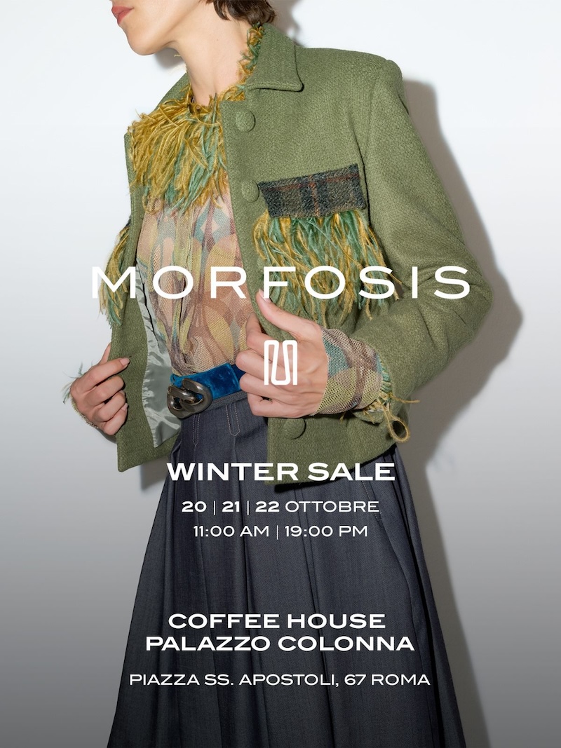 Alessandra Cappiello presenta “Morfosis” la collezione Fall/Winter 2023-2024 alla Coffee House di Palazzo Colonna a Roma