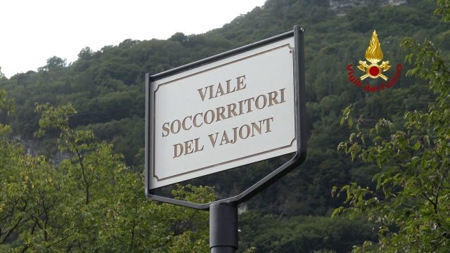 Longarone (BL) – Disastro del Vajont: Cerimonia di intitolazione del “Viale Soccorritori del Vajont”