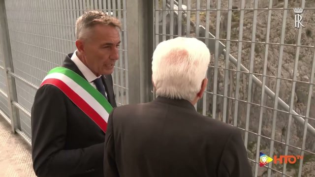 Longarone (BL) – Il Presidente Mattarella Visita la diga del Vajont