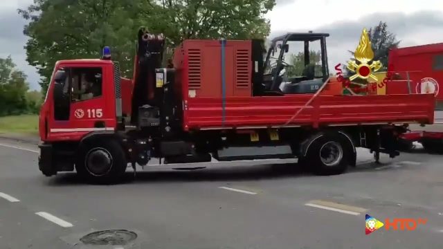 Treviso – Partenza del Modulo ad Alta Capacità di Pompaggio per l’esercitazione EUROMODEX a Ostrava nella Repubblica Ceca