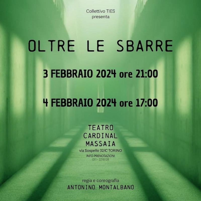 Oltre le sbarre al Teatro Cardinal Massaia di Torino – 3-4 febbraio 2024