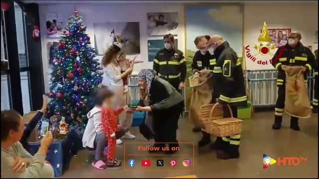 Treviso – La Befana del Comando Provinciale dei Vigili del fuoco al reparto Pediatrico dell’Ospedale Ca Foncello