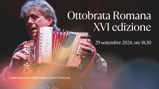 Ambrogio Sparagna – Ottobrata Romana: la XVI edizione il 29 settembre 2024 alle ore 18:30 alla Sala Sinopoli dell’Auditorium Parco della Musica di Roma