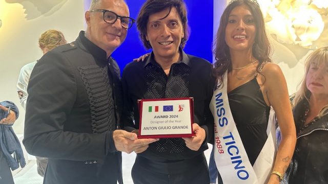 Anton Giulio Grande riceve l’Award 2024 Design of the years e il Premio EG Magazine innovazione e moda