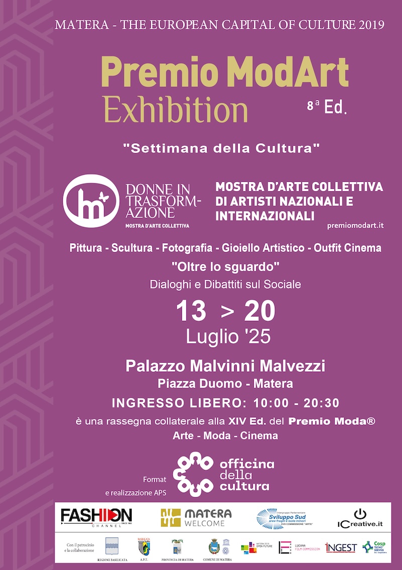 Premio Moda ‘Città dei Sassi’: Giovani talenti internazionali e l’arte del ModArt Exhibition celebrano la creatività globale a Matera, 11–13 luglio 2025 – Palazzo Malvinni Malvezzi