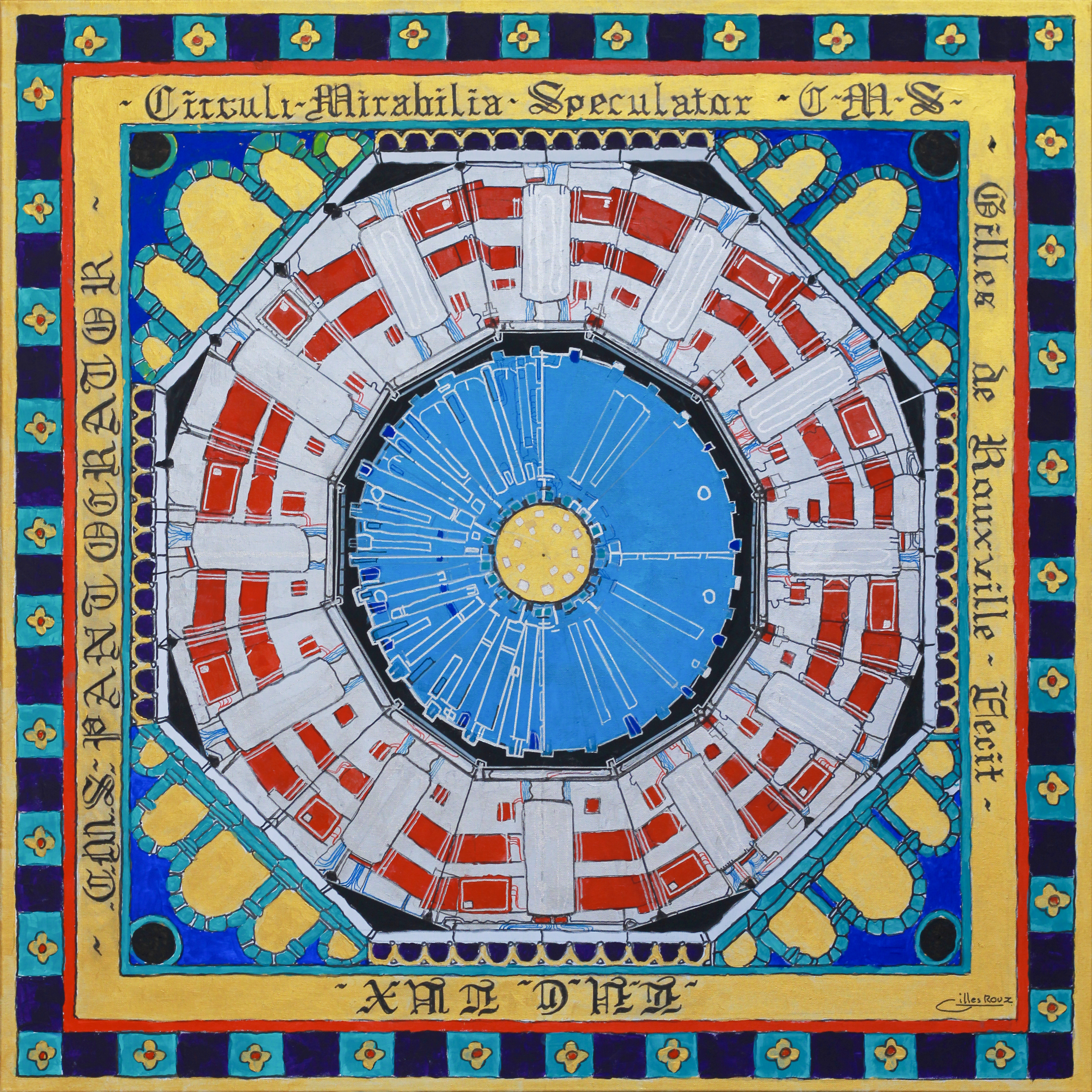 LHC LATUM HADRONUM COLLISTRUM Ovvero quando la Fisica Quantistica incontra l’Arte Medievale: Inaugura domani 23 ottobre e resterà in mostra fino al 22 novembre la mostra personale di GILLES GEORGE ROUX – StudioLab 138 – Pavona di Castelgandolfo (RM)